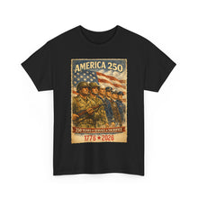 Load image into Gallery viewer, America 250 T-Shirt — 1776–2026 Patriotic Veterans Tribute Tee