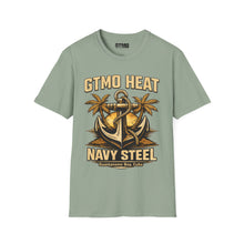 Load image into Gallery viewer, GTMO Heat Navy Steel Anchor T-Shirt