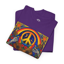Load image into Gallery viewer, Peace & Love Graphic Tee — "Love Is The Song We Sing" Hippie T-Shirt