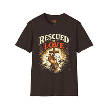 Load image into Gallery viewer, "Rescued By Love" Christian Graphic Tee