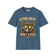 Load image into Gallery viewer, GTMO Heat Navy Steel Anchor T-Shirt