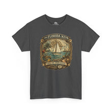 Load image into Gallery viewer, Florida Keys Sail On Paradise T-Shirt — Vintage Sailboat Beach Tee