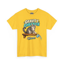 Load image into Gallery viewer, Gravity Checker Cat T-Shirt