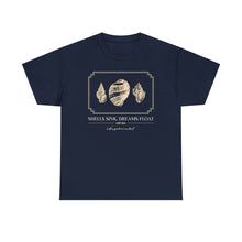 Load image into Gallery viewer, shells sink, dreams float tee - navy