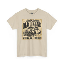 Load image into Gallery viewer, Vintage Car T-Shirt — "Old Legend Vintage Junkie" Classic Beetle Tee