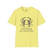 Load image into Gallery viewer, Vintage Sea Creatures Crab T-Shirt