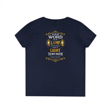 Load image into Gallery viewer, “Your Word Is a Lamp” Inspirational Ladies' Shirt