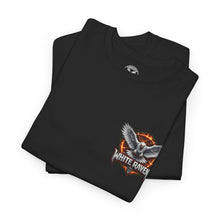 Load image into Gallery viewer, White Raven Tee — Fiery Winged Raven Graphic T‑Shirt