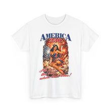 Load image into Gallery viewer, America 250 Pinup T-Shirt — Patriotic Fourth of July Fireworks Tee
