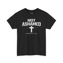 Load image into Gallery viewer, Not Ashamed Christian T-Shirt — Romans 1:16 Faith Tee