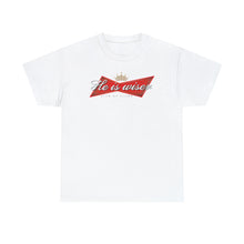 Load image into Gallery viewer, He is wiser tee - white