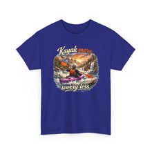 Load image into Gallery viewer, Kayak More Worry Less T-Shirt — Kayaking Adventure Tee