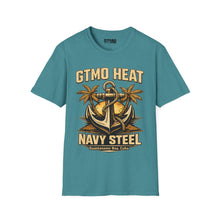 Load image into Gallery viewer, GTMO Heat Navy Steel Anchor T-Shirt