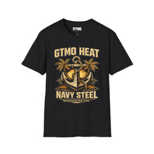 Load image into Gallery viewer, GTMO Heat Navy Steel Anchor T-Shirt