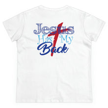 Load image into Gallery viewer, Jesus Has My Back Women - white