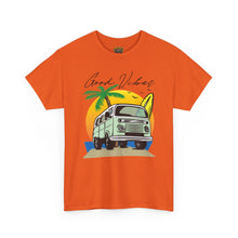 Load image into Gallery viewer, Vintage Surf Van T‑Shirt — "Good Vibes" Beach Tee