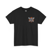 Load image into Gallery viewer, White Raven Tee — Fiery Winged Raven Graphic T‑Shirt