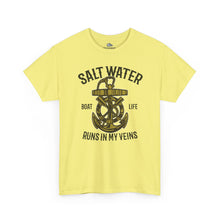 Load image into Gallery viewer, Salt Water Runs In My Veins T‑Shirt