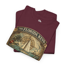 Load image into Gallery viewer, Florida Keys Sail On Paradise T-Shirt — Vintage Sailboat Beach Tee
