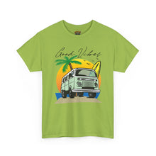 Load image into Gallery viewer, Vintage Surf Van T‑Shirt — "Good Vibes" Beach Tee