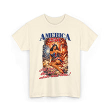 Load image into Gallery viewer, America 250 Pinup T-Shirt — Patriotic Fourth of July Fireworks Tee