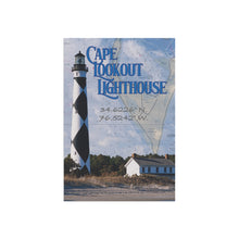 Load image into Gallery viewer, Cape Lookout Lighthouse garden flag - front