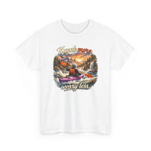 Load image into Gallery viewer, Kayak More Worry Less T-Shirt — Kayaking Adventure Tee