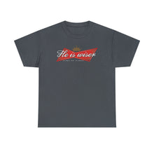 Load image into Gallery viewer, He is wiser tee - dark heather