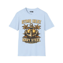 Load image into Gallery viewer, GTMO Heat Navy Steel Anchor T-Shirt