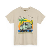 Load image into Gallery viewer, Vintage Surf Van T‑Shirt — "Good Vibes" Beach Tee