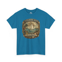 Load image into Gallery viewer, Florida Keys Sail On Paradise T-Shirt — Vintage Sailboat Beach Tee