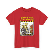 Load image into Gallery viewer, This Wasn't in the Manual T-Shirt — Funny Wheelchair Tee