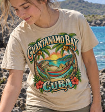 Load image into Gallery viewer, Napping Gitmo Iguana In Hammock T‑Shirt