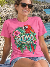 Load image into Gallery viewer, Tropical GTMO Parrot Tee — "GTMO U.S. Naval Station"
