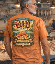 Load image into Gallery viewer, Queen Conch Meat Vintage Label T‑Shirt