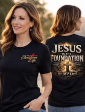 Load image into Gallery viewer, Jesus Is the Foundation Tee