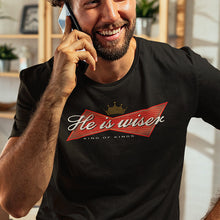 Load image into Gallery viewer, He is wiser tee - model