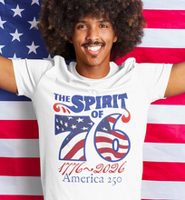 Load image into Gallery viewer, Spirit of '76 T‑Shirt – Patriotic 1776–2006 America 230 Anniversary Tee