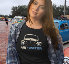 Load image into Gallery viewer, Vintage VW Beetle “Air • Water” Tee — Retro Car Graphic T-Shirt