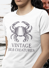 Load image into Gallery viewer, Vintage Sea Creatures Crab T-Shirt