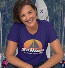 Load image into Gallery viewer, "Sailing is always a good idea" T-Shirt - A Salt & Canvas Apparel product