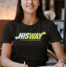 Load image into Gallery viewer, His Way Graphic Tee — Retro Arrow Logo Parody T-Shirt