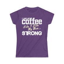 Load image into Gallery viewer, Coffee and men - strong - purple