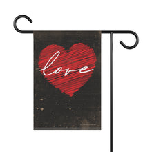 Load image into Gallery viewer, Love Heart Garden Flag