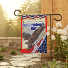 Load image into Gallery viewer, Independence Day Eagle Garden Flag