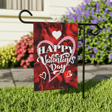 Load image into Gallery viewer, Happy Valentine's Day Garden Flag - Model 2