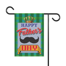 Load image into Gallery viewer, Father's Day Mustache Garden Flag - left