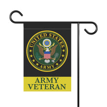 Load image into Gallery viewer, ARMY VETERAN GARDEN FLAG - reverse