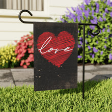 Load image into Gallery viewer, Love Heart Garden Flag
