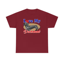 Load image into Gallery viewer, Love My Dachshund - cardinal red